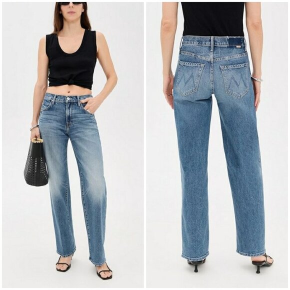 💕MOTHER SUPERIOR💕 Lil' Mid-Rise Tunnel Vision Sneak Jeans I'm A Winner 30 NWOT - Picture 7 of 16